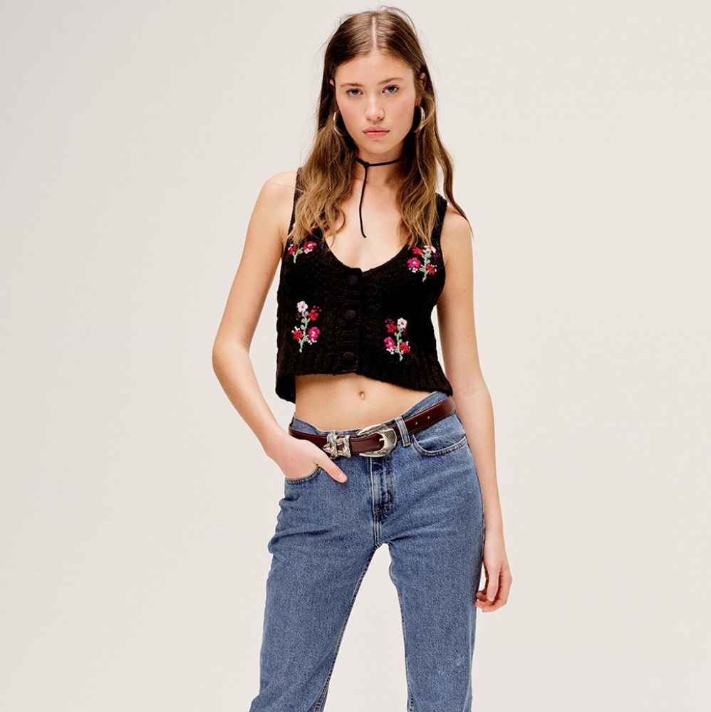 For Love & Lemons Amaryllis Sweater Vest